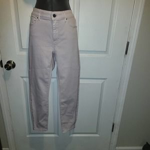 WHBM Embellished skinny crop jeans Orchid Hush Size 8 #081